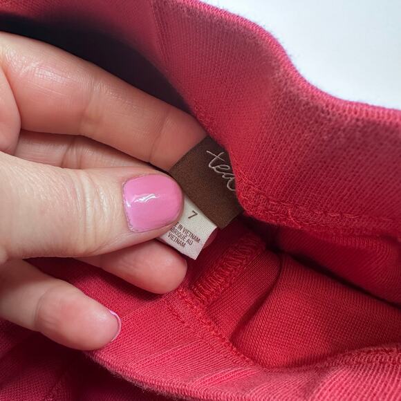 Tea Collection Red Pants - Size 7 - Reinforced Knees - Picture 3 of 5